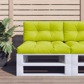 Cojín para sofá de palets de tela verde claro 80x40x10 cm
